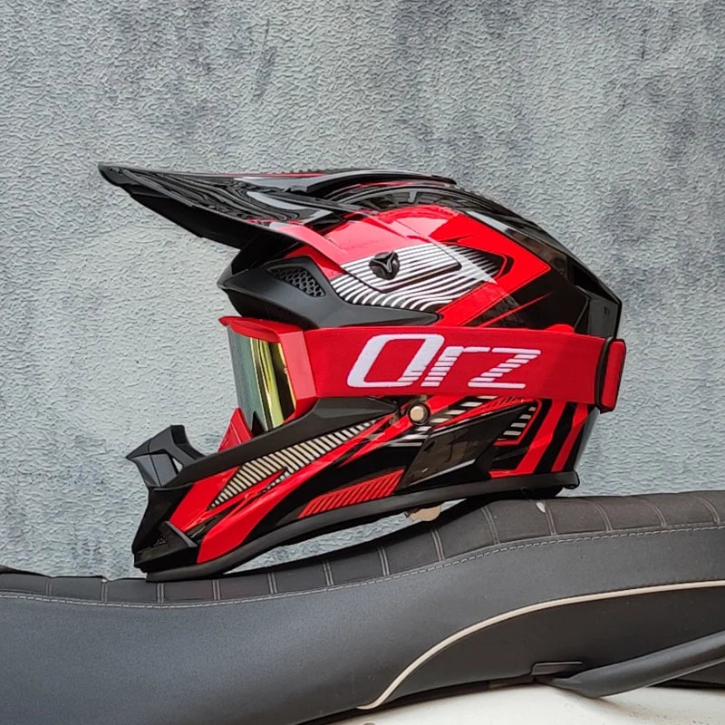 Capacete ORZ – Full Face MTB e Downhill, Certificação DOT Capacete ORZ – Full Face MTB e Downhill, Certificação DOT